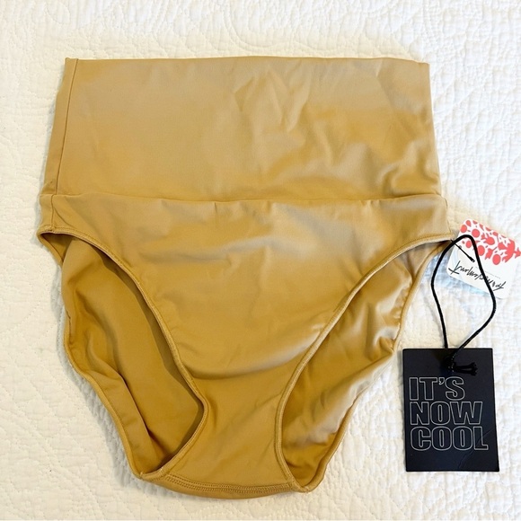 Free People The Contour High Waist Swim Bikini Bottoms Neutral Small S NWT - Picture 2 of 7